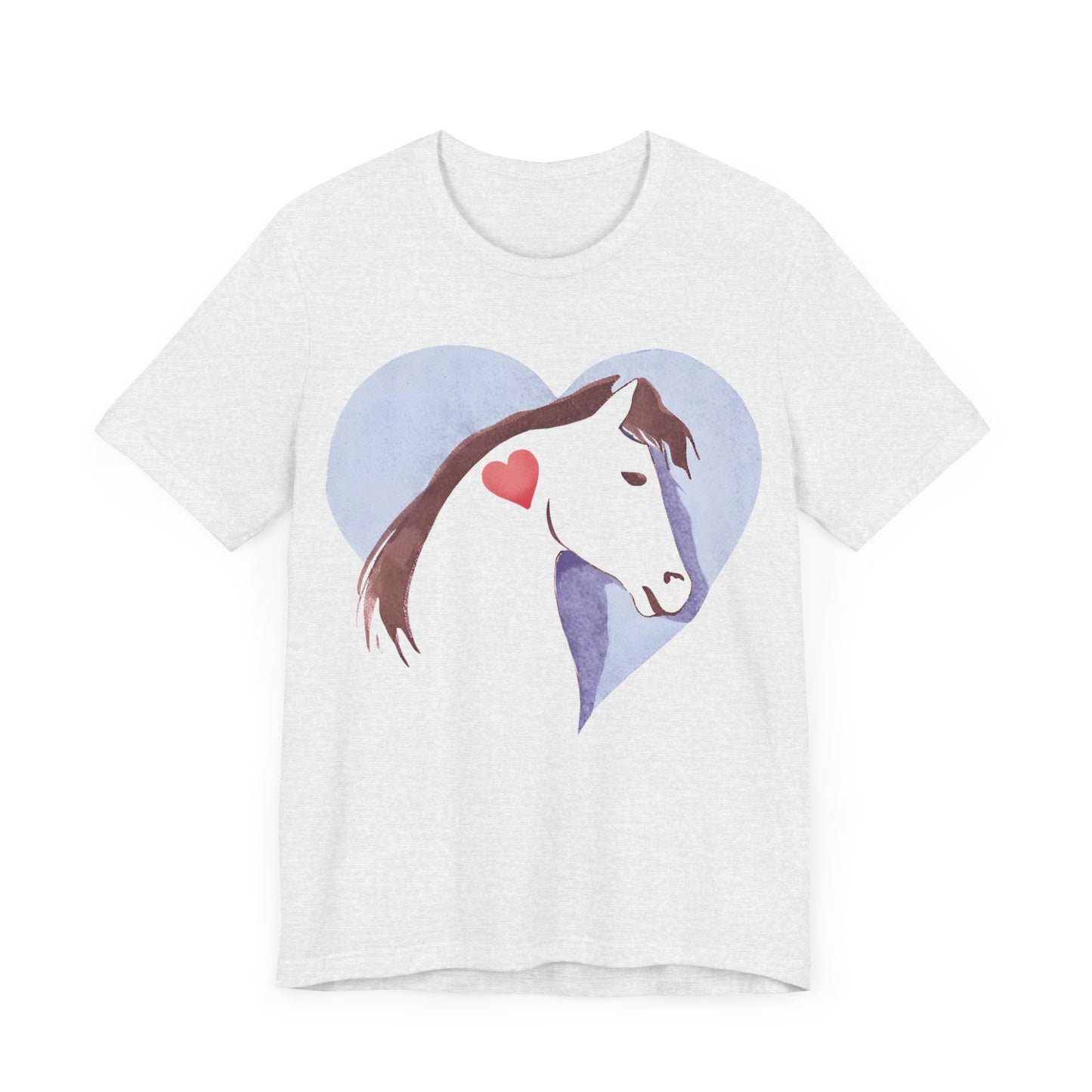Horse Heart Tshirt grey