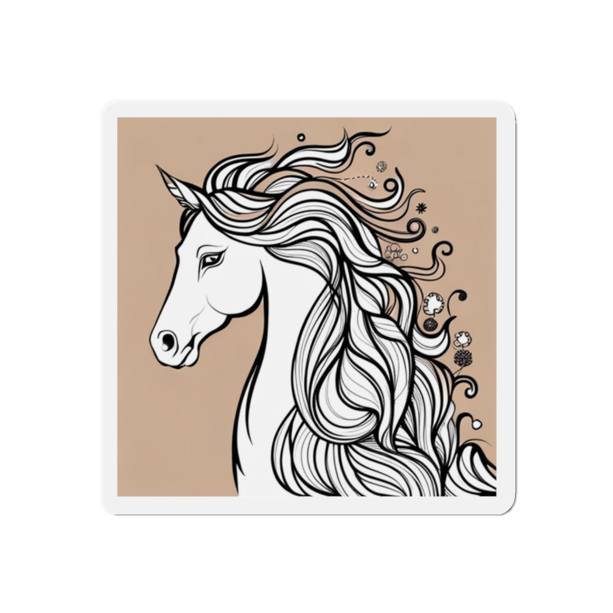 Beautiful horse magnet