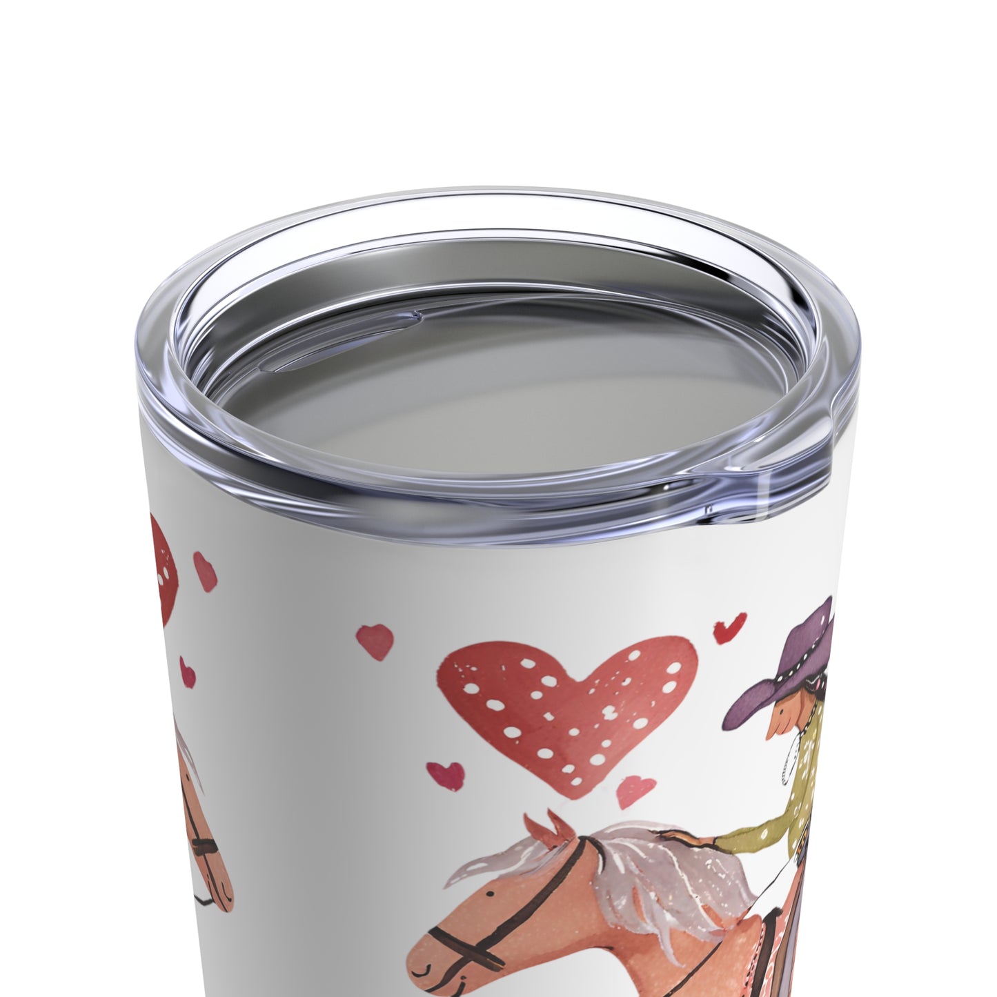 Insulated coffee cup for horse lovers