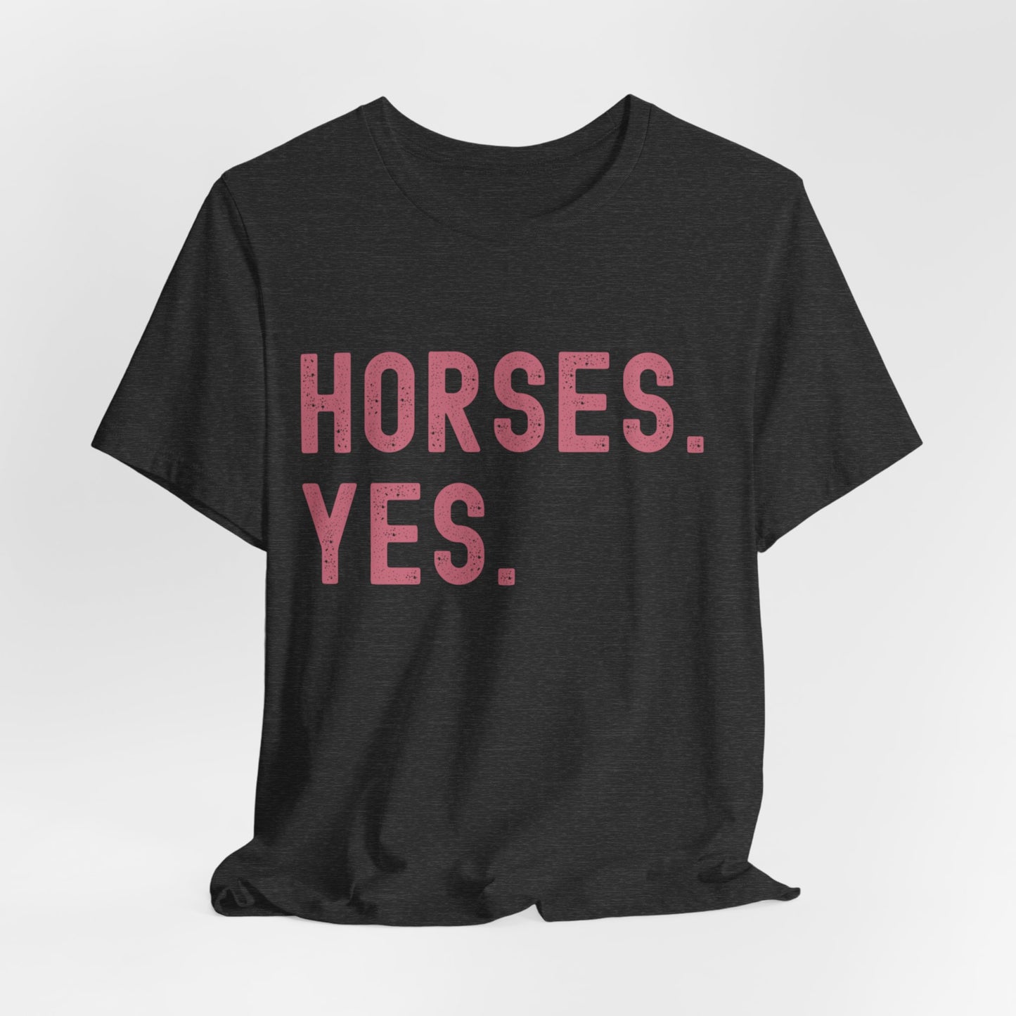 charcoal Horse Tee shirt for horse lovers