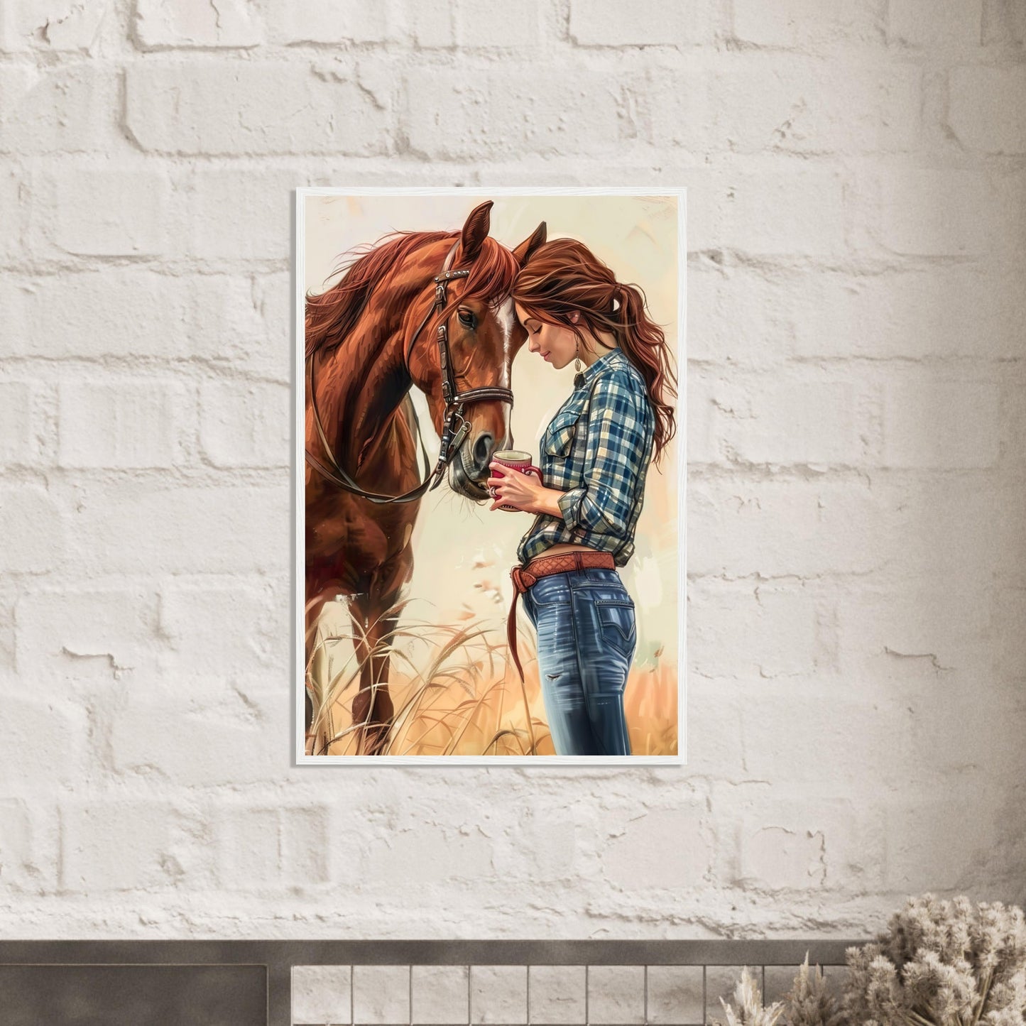 Horse Art Country Barn