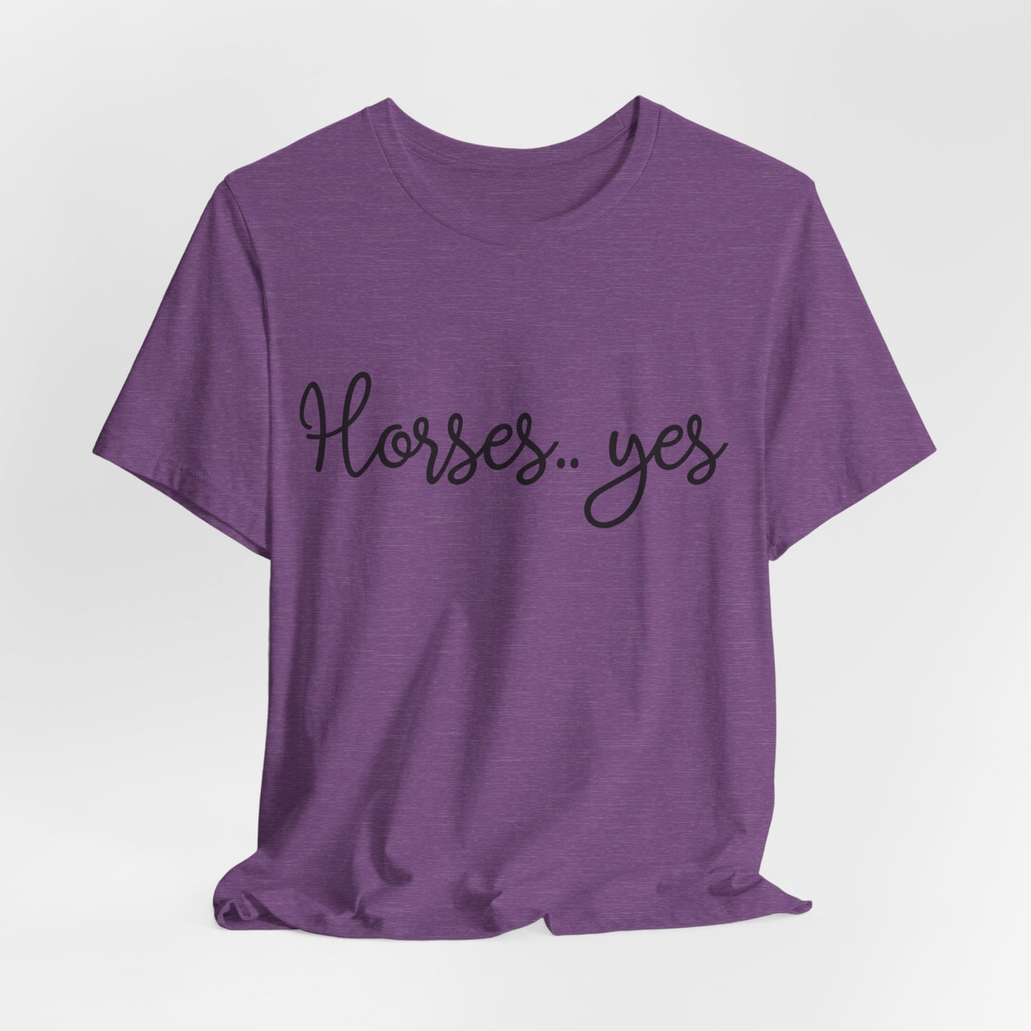 Horse lover tee purple