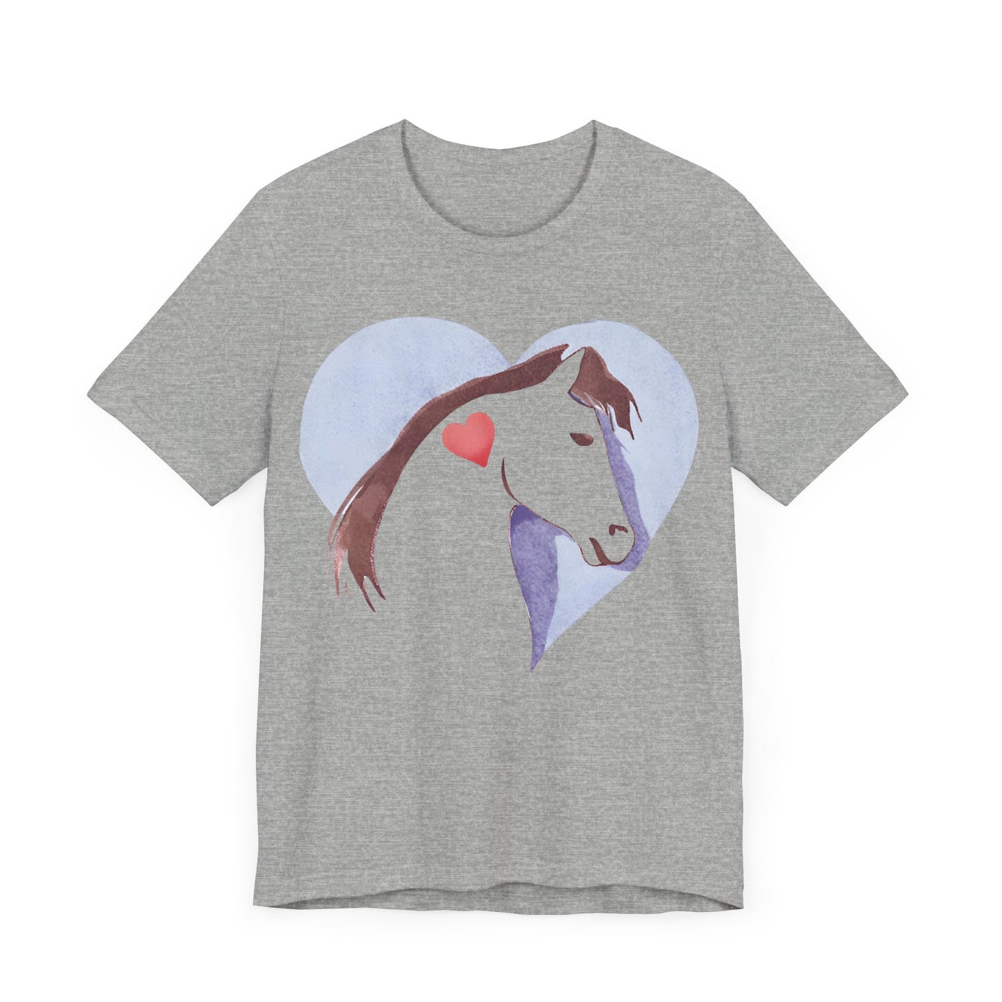 Horse Heart Tshirt Grey