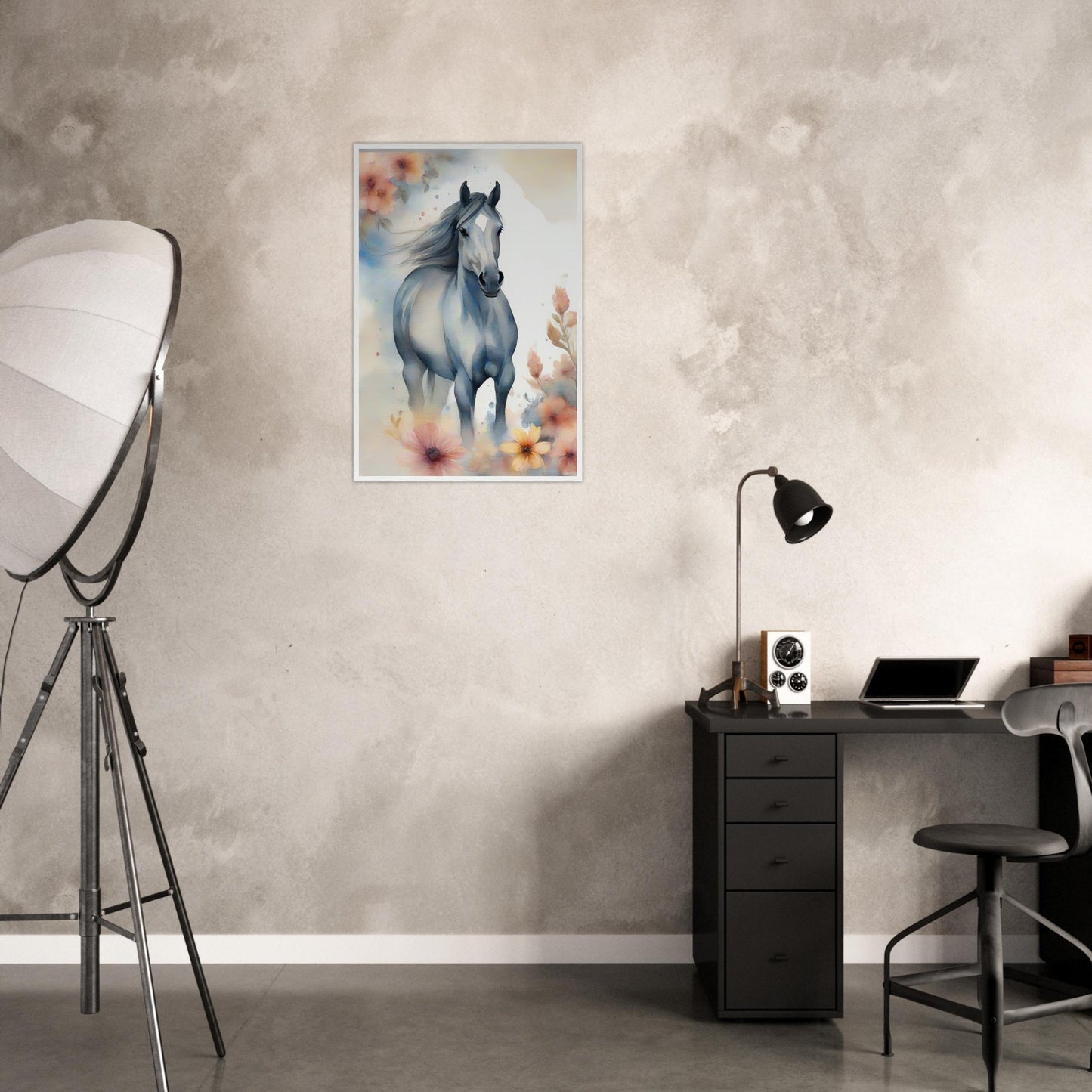 Horse Art Framed Beiges