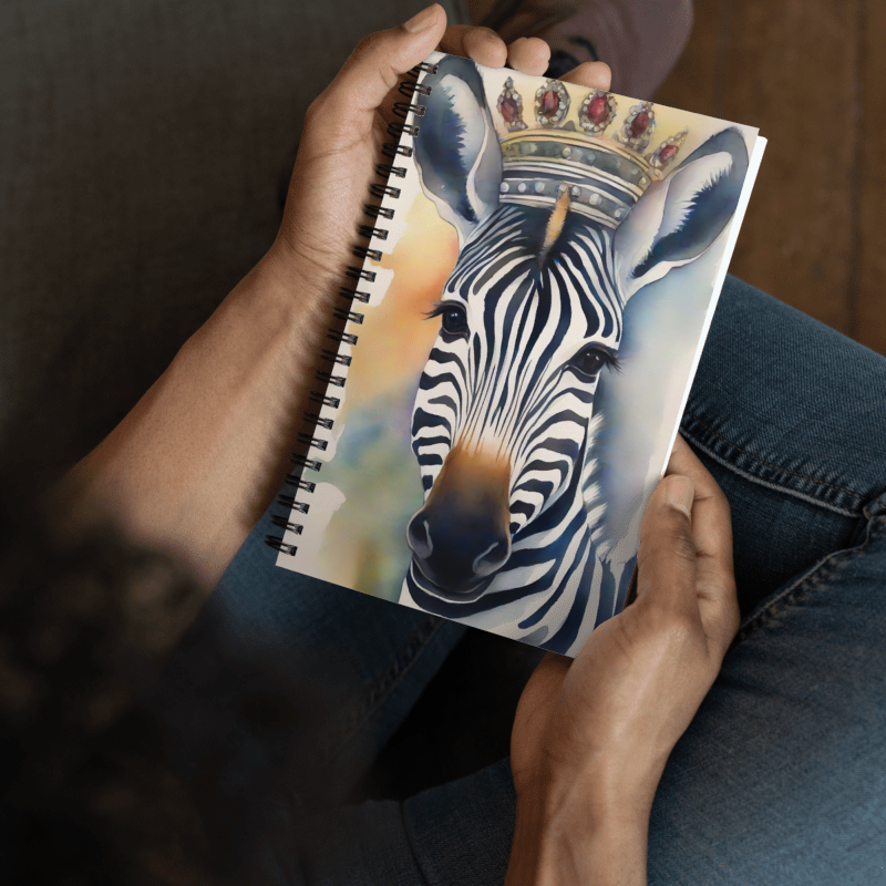 Zebra With crown journal