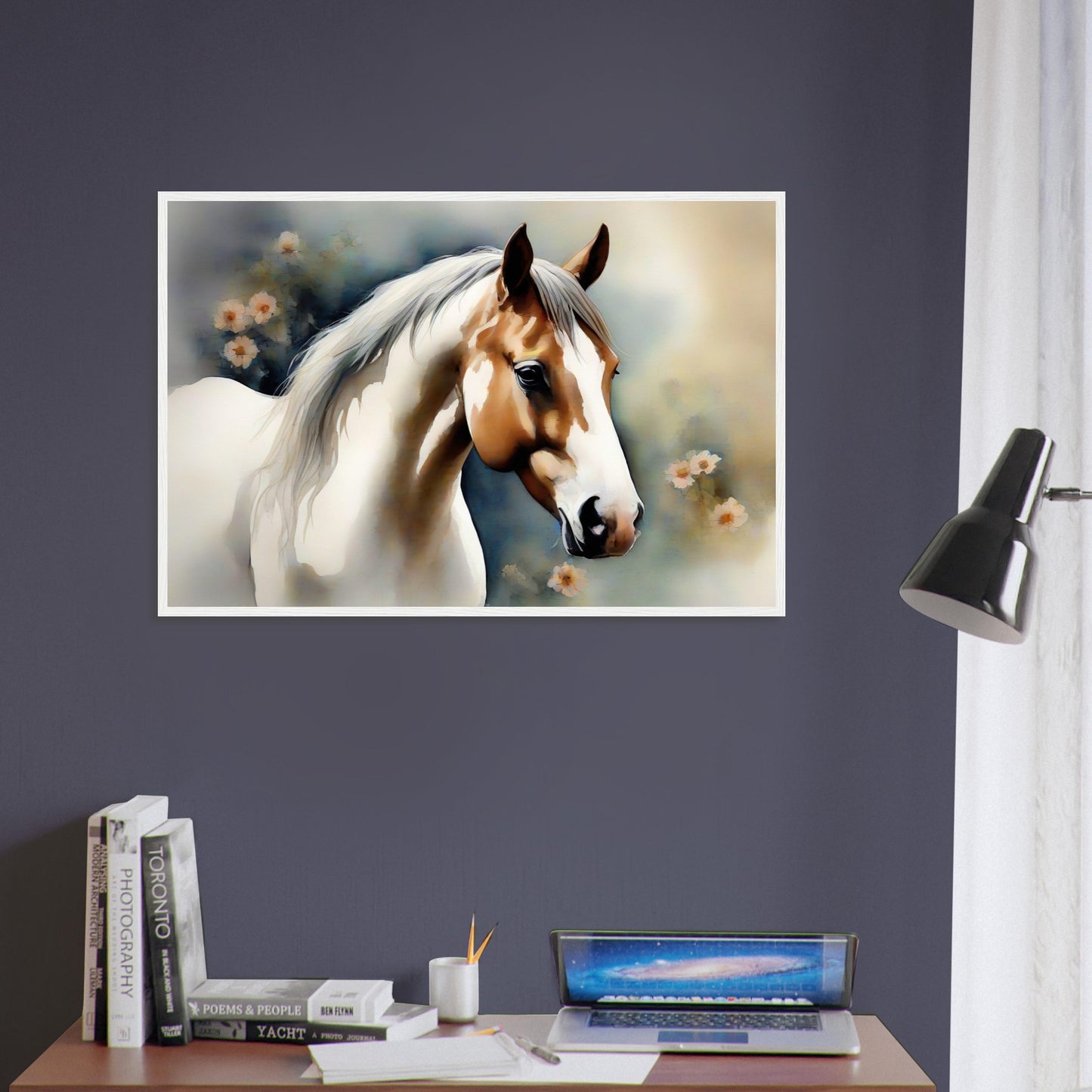 Paint Horse Art Purples