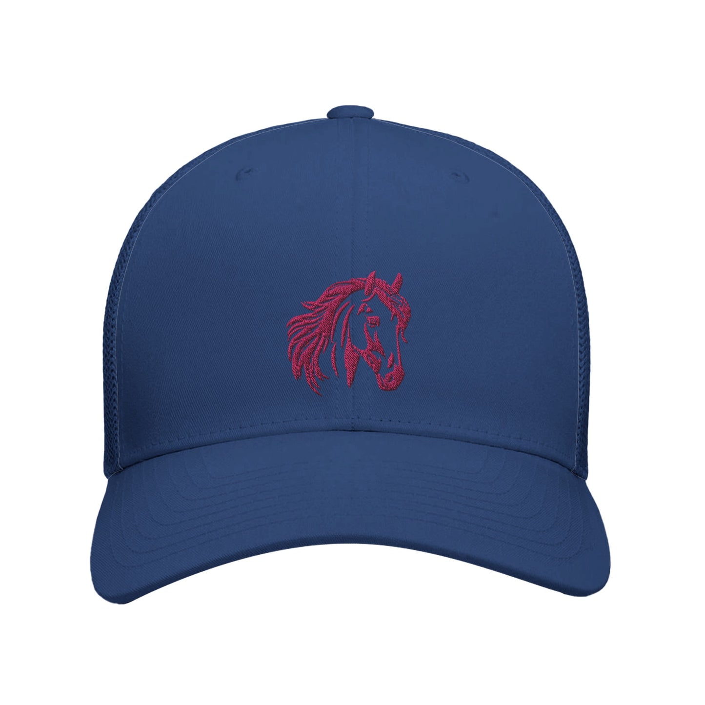 Retro Horse Hat Cap Navy