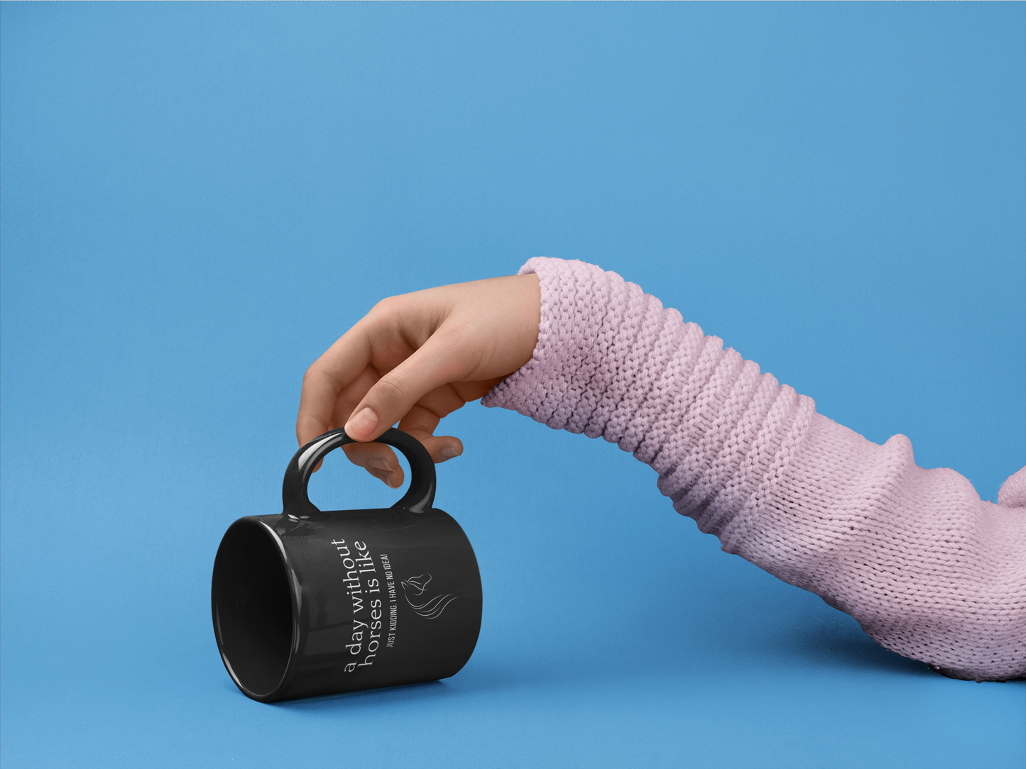 horse coffee mug a day without horses