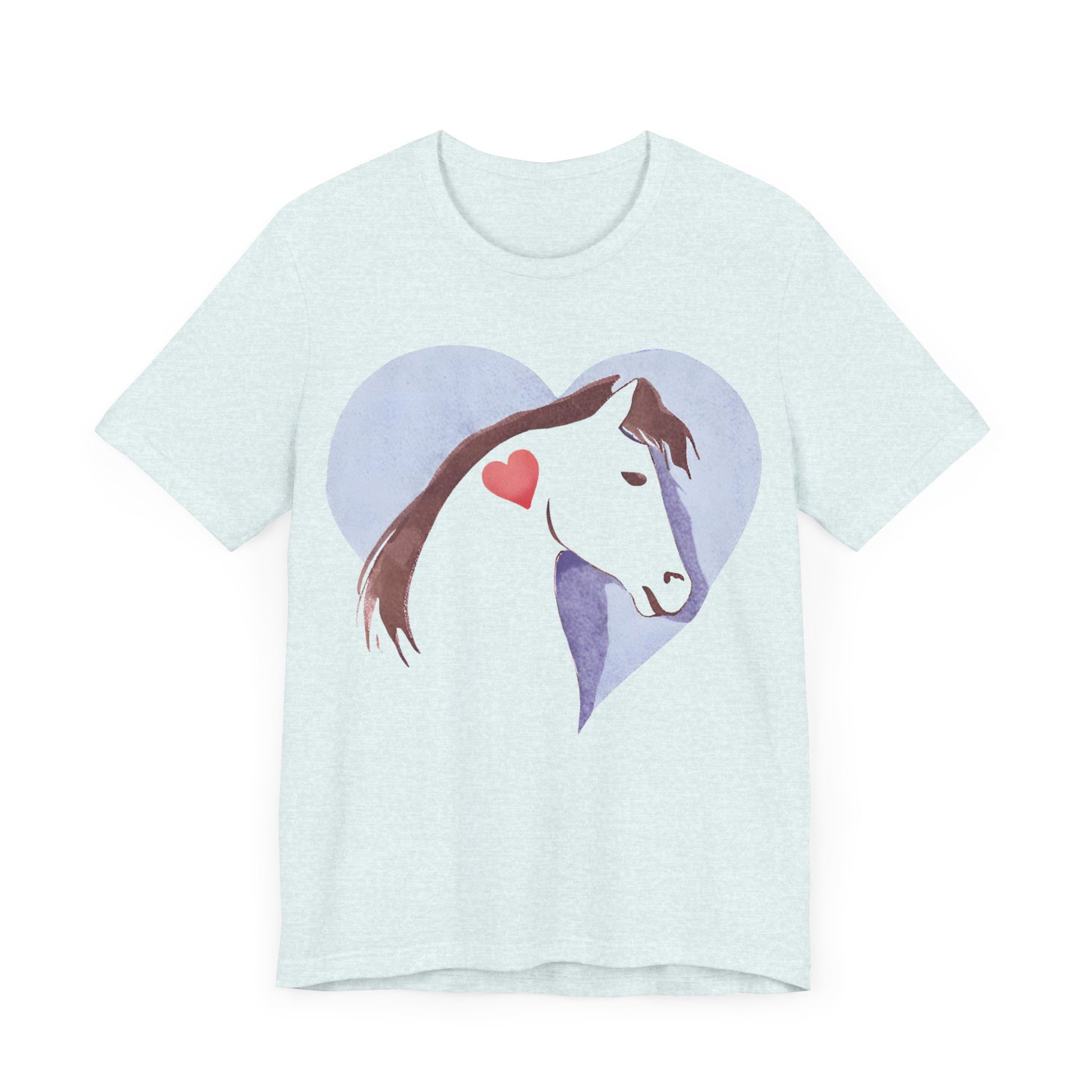 Horse Heart Tshirt blue