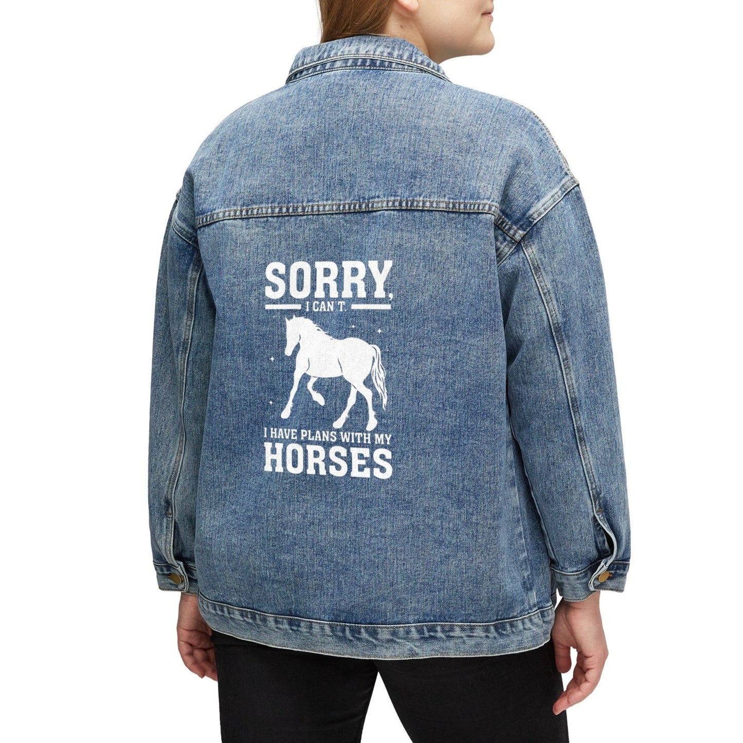 Horse Lover Denim Jacket back